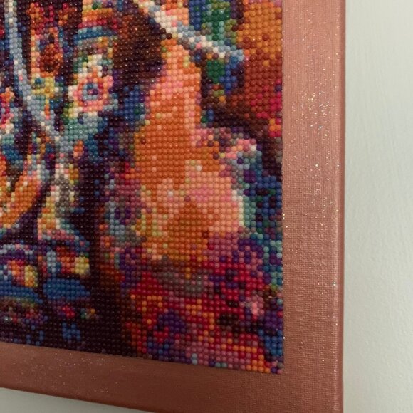 NEW Elephant Dimaond Art on 12 x 16" Stretched Canvas - Picture 6 of 9